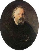 Nikolai Ge Alexander Herzen Germany oil painting artist